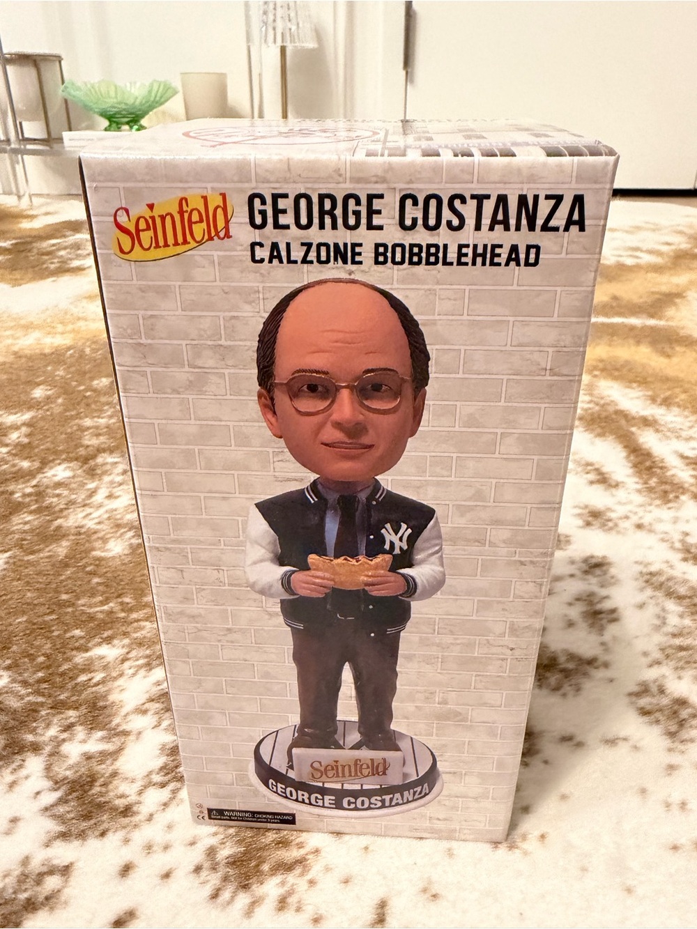 George Costanza Calzone Bobblehead – collab with the Yankees. Collectors item.